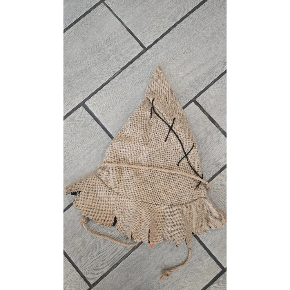 Nicky Bigs Novelties Burlap Scarecrow Witch Hat Sunflower Fall Halloween Costume